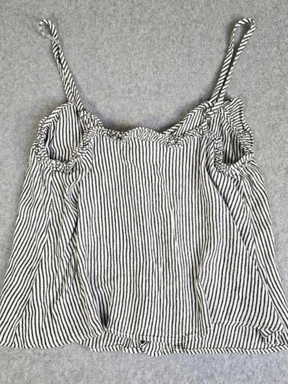 Universal Thread Striped Cold Shoulder Ruffle Blouse Small - Picture 2 of 6